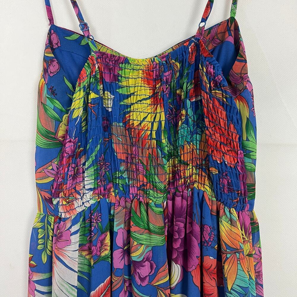 Forever 21 Floral Maxi Dress Womens Small Fairy Cottagecore Boho Beachy Empire - Picture 8 of 12